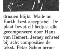 1984, Recensie Made on Earth 3